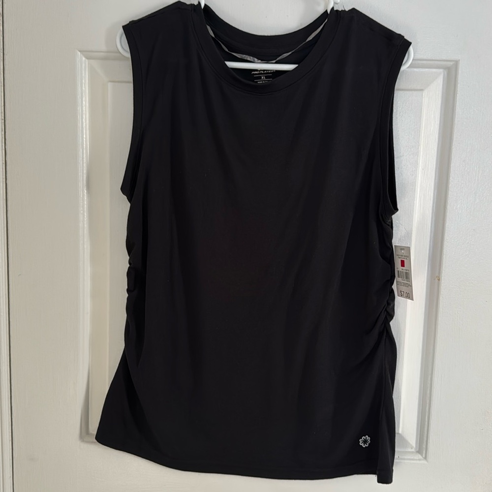 Pro Player size XL cinch side muscle tank black . NWT